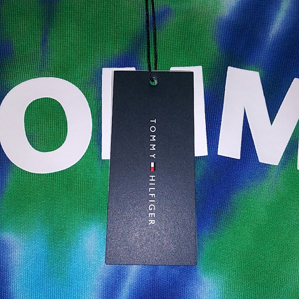 NWT Sz S Tommy Hilfiger Tie-Dye French Terry Dress - Picture 8 of 14